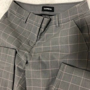 Express Plaid Work Pants
